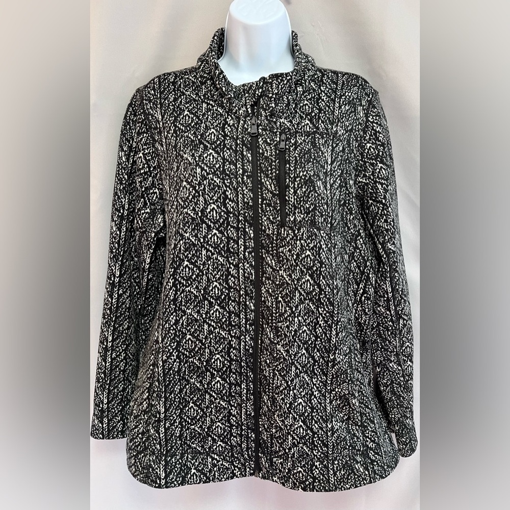 Marc New York  Ladies' Lightweight Full Zip Jacket,Color:Black ,‎ Size: XL